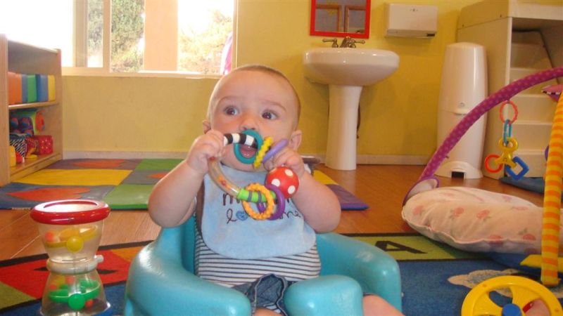 Trey Eats His First Toy